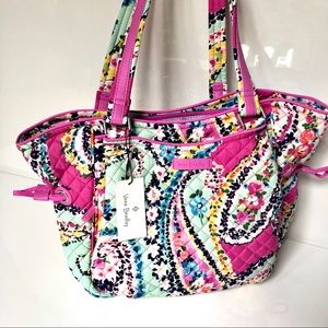 Vera Bradley Glenna Satchel Iconic Wildflower